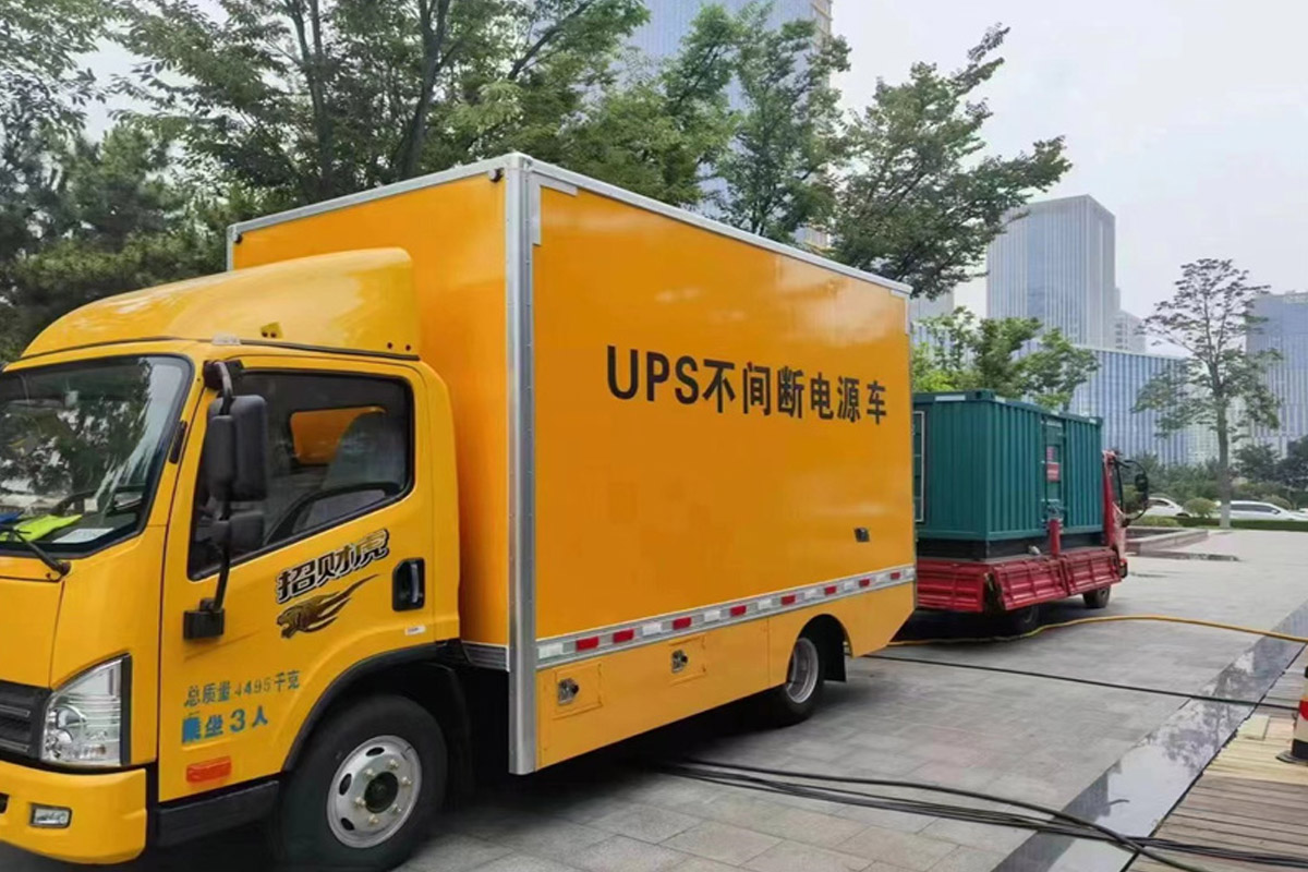 祥云发电机租赁施工现场