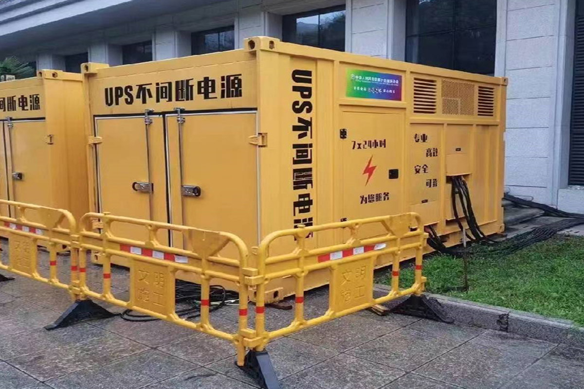 祥云发电机租赁施工现场