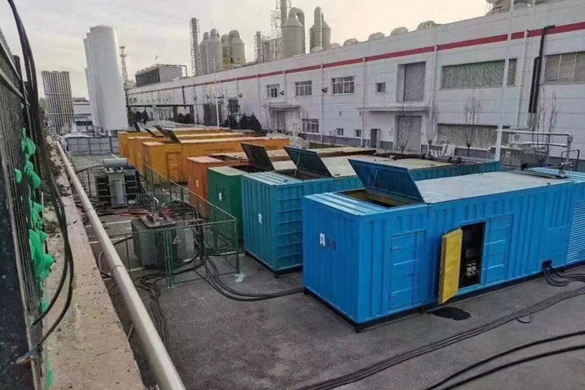 祥云发电机租赁施工现场